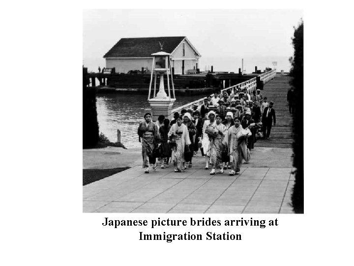  Japanese picture brides arriving at Immigration Station 