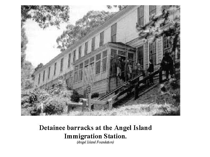  Detainee barracks at the Angel Island Immigration Station. (Angel Island Foundation) 