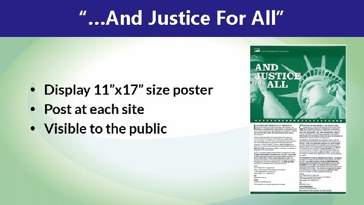 “…And Justice For All” “…And Justice For All”