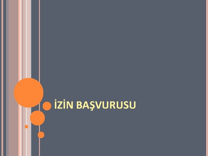 İZİN BAŞVURUSU 