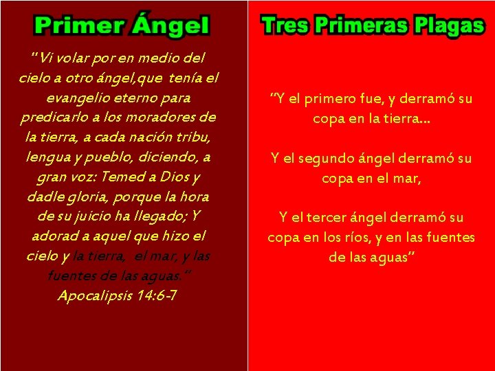 “Vi volar por en medio del cielo a otro ángel, que tenía el evangelio