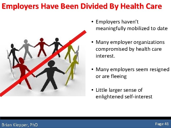 Employers Have Been Divided By Health Care • Employers haven’t meaningfully mobilized to date