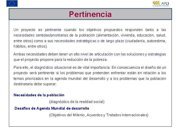 Apoyo a la implementacin del SINDCIR y los