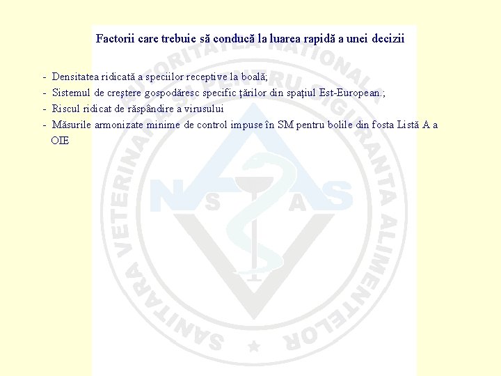 Factorii care trebuie să conducă la luarea rapidă a unei decizii - Densitatea ridicată