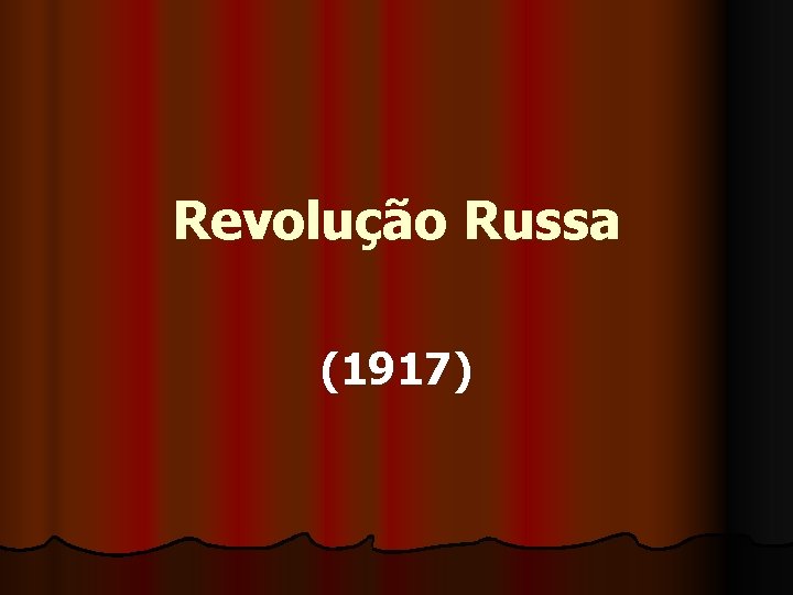 Revolução Russa (1917) 