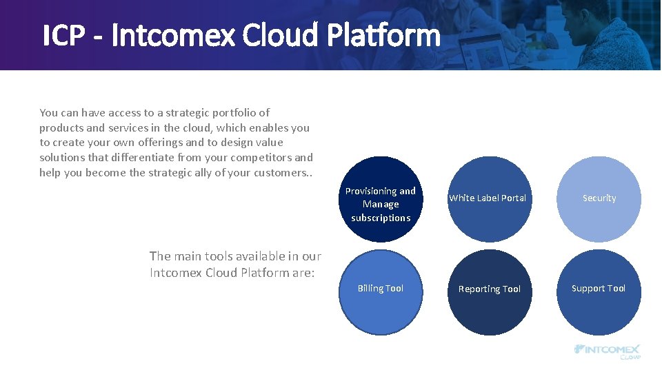 ICP - Intcomex Cloud Platform You can have access to a strategic portfolio of