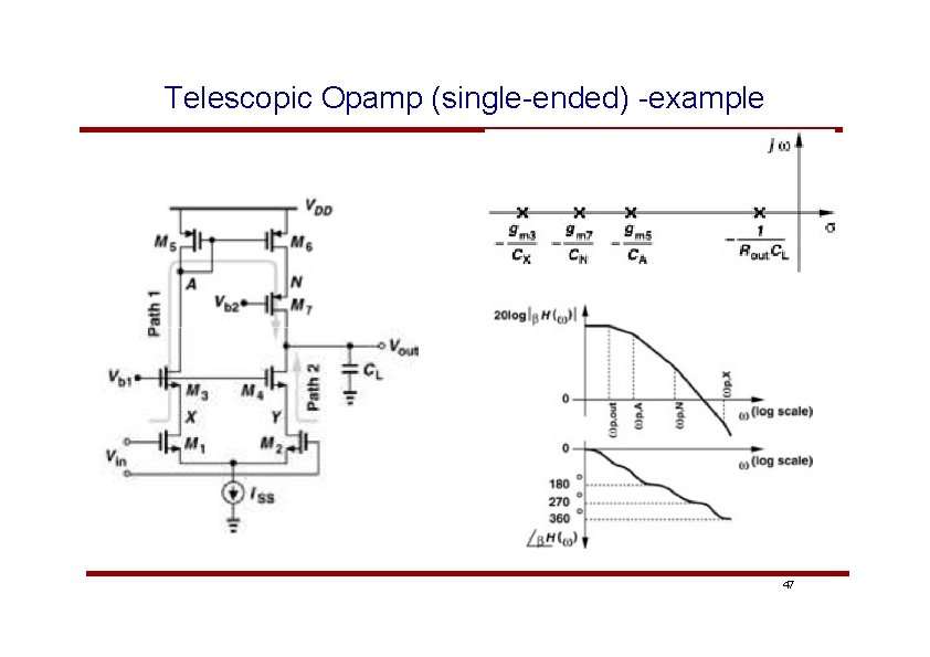 Telescopic Opamp (single-ended) -example 47 