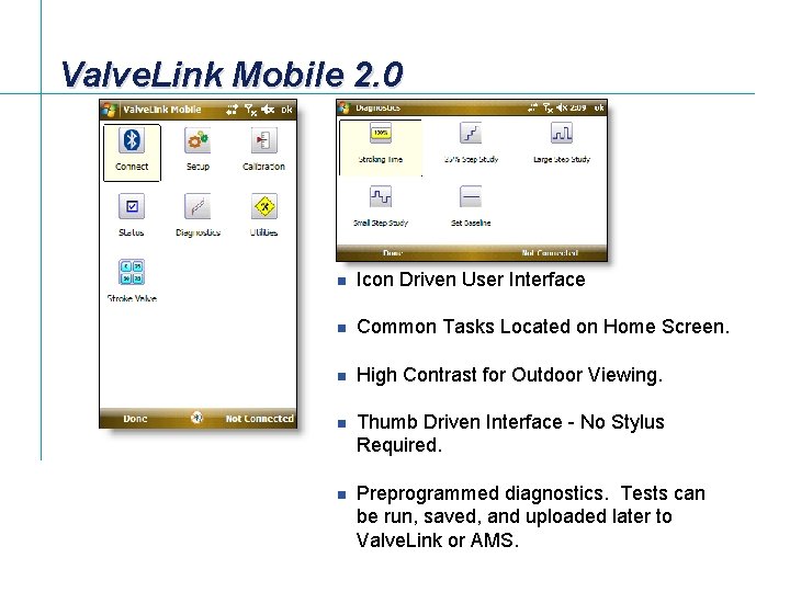 Valve. Link Mobile 2. 0 [File Name or Event] Emerson Confidential 27 -Jun-01, Slide