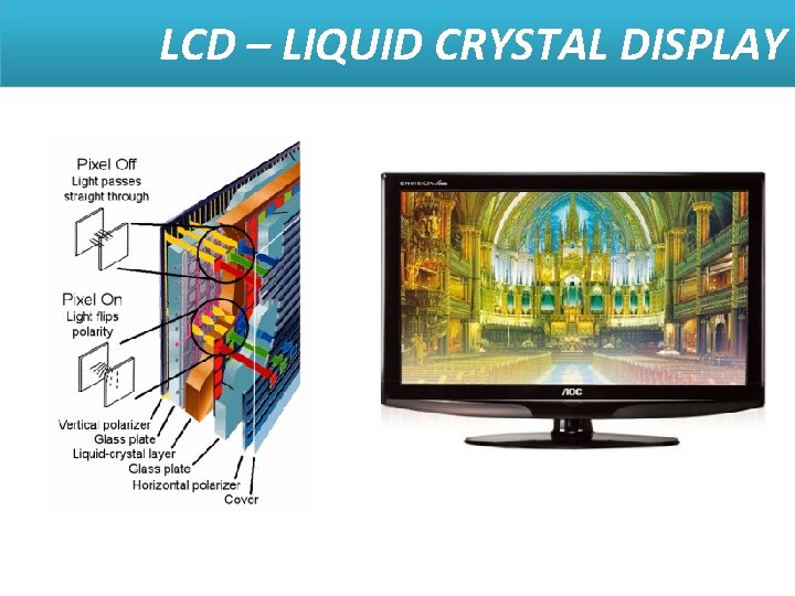 LCD – LIQUID CRYSTAL DISPLAY LCD – LIQUID CRYSTAL DISPLAY