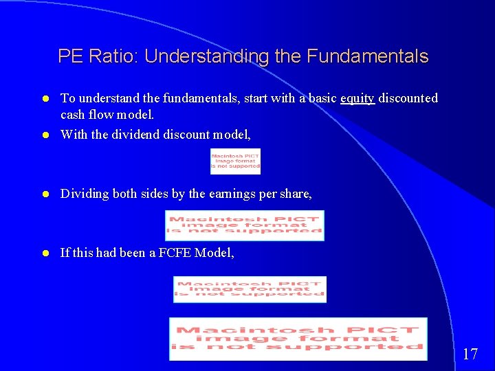 PE Ratio: Understanding the Fundamentals To understand the fundamentals, start with a basic equity