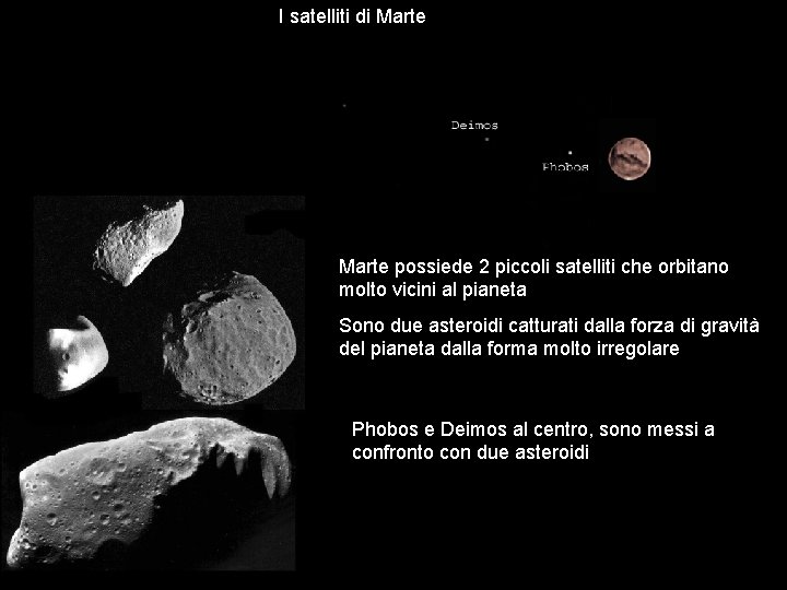 I satelliti di Marte possiede 2 piccoli satelliti che orbitano molto vicini al pianeta