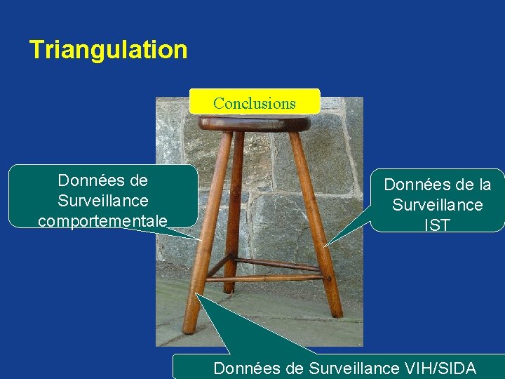 Triangulation Conclusions Données de Surveillance comportementale Données de la Surveillance IST Données de Surveillance Triangulation Conclusions Données de Surveillance comportementale Données de la Surveillance IST Données de Surveillance