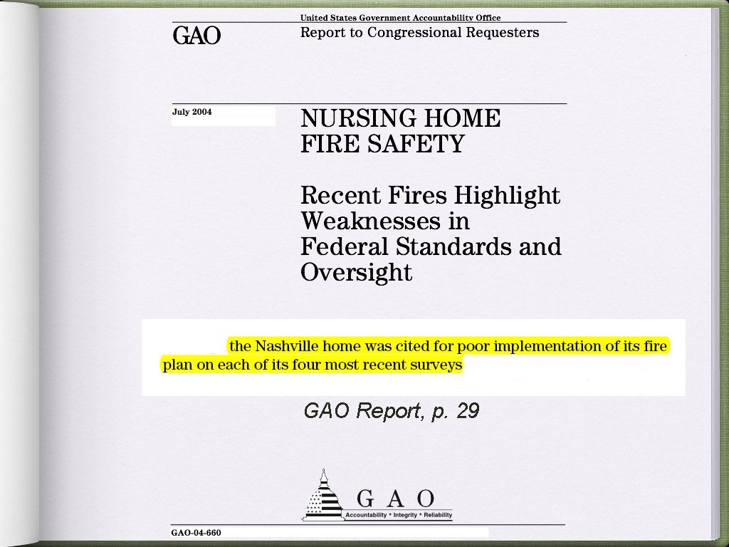 GAO Report, p. 29 