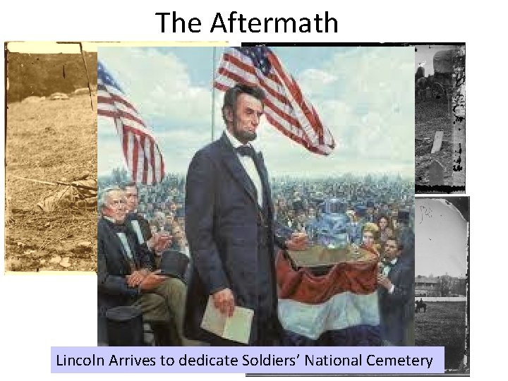 The Aftermath Lincoln Arrives to dedicate Soldiers’ National Cemetery 