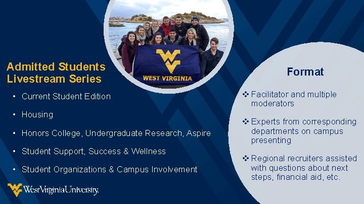 Admitted Students Livestream Series • Current Student Edition • Housing • Honors College, Undergraduate