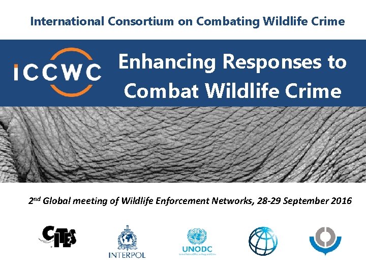 International Consortium on Combating Wildlife Crime Enhancing Responses ICCWC: coordinated action toto combat wildlife