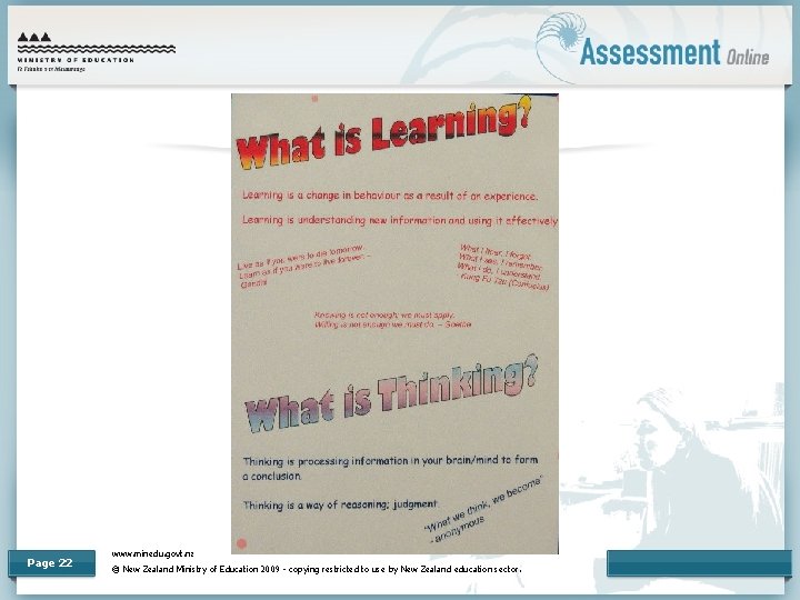 Page 22 www. minedu. govt. nz © New Zealand Ministry of Education 2009 -