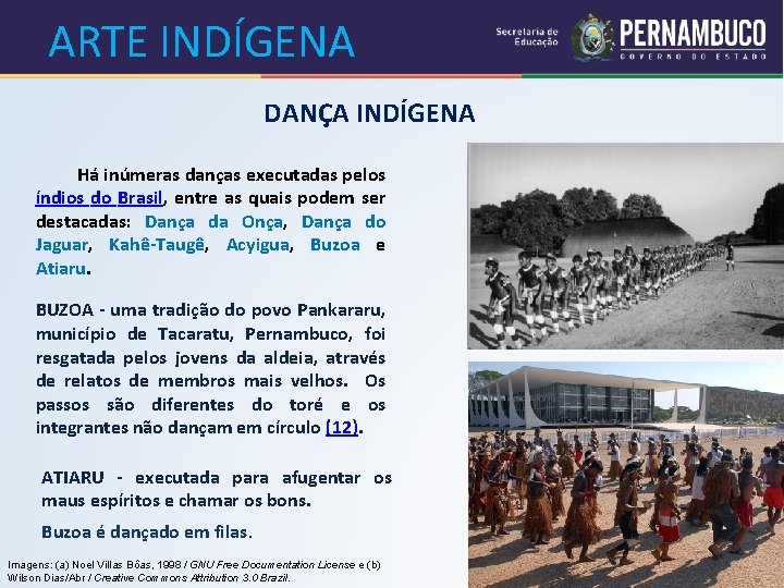 ARTE INDÍGENA DANÇA INDÍGENA Há inúmeras danças executadas pelos índios do Brasil, entre as