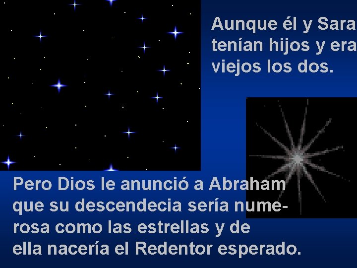 Aunque él y Sara tenían hijos y era viejos los dos. Pero Dios le