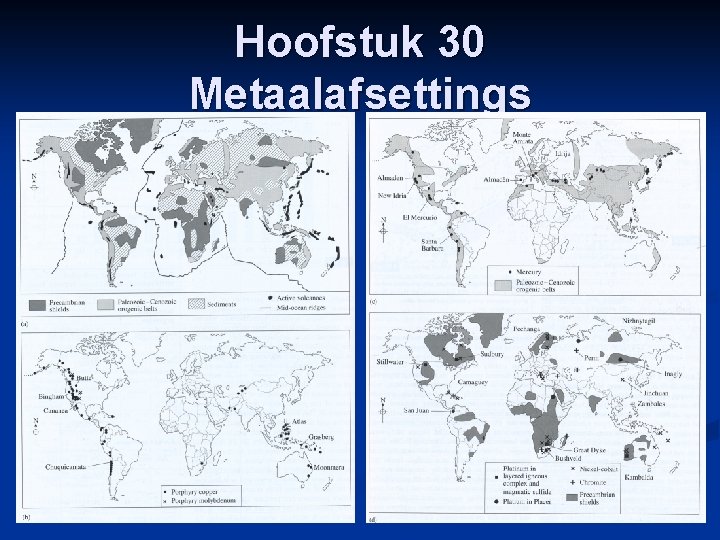 Hoofstuk 30 Metaalafsettings 