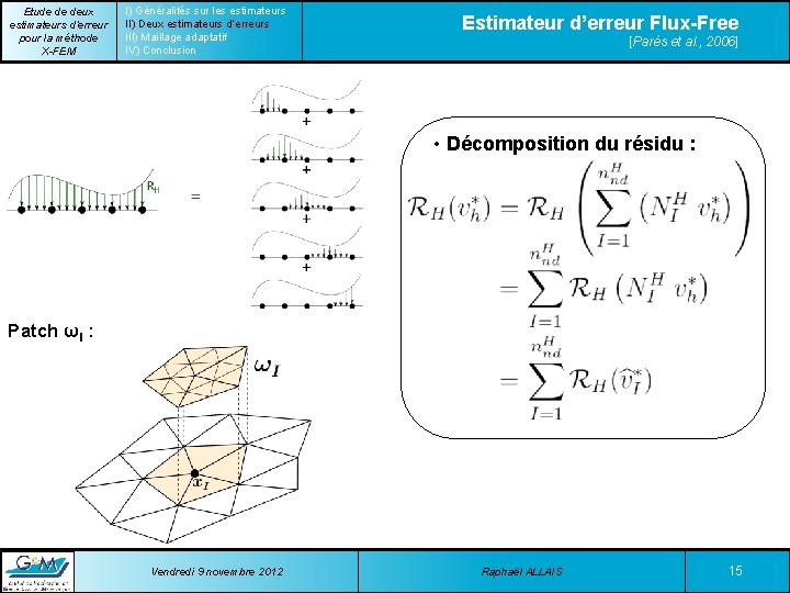 Etude de deux estimateurs d’erreur pour la méthode X-FEM I) Généralités sur les estimateurs