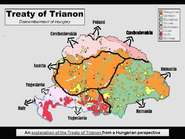 An explanation of the Treaty of Trianon from a Hungarian perspective An explanation of the Treaty of Trianon from a Hungarian perspective
