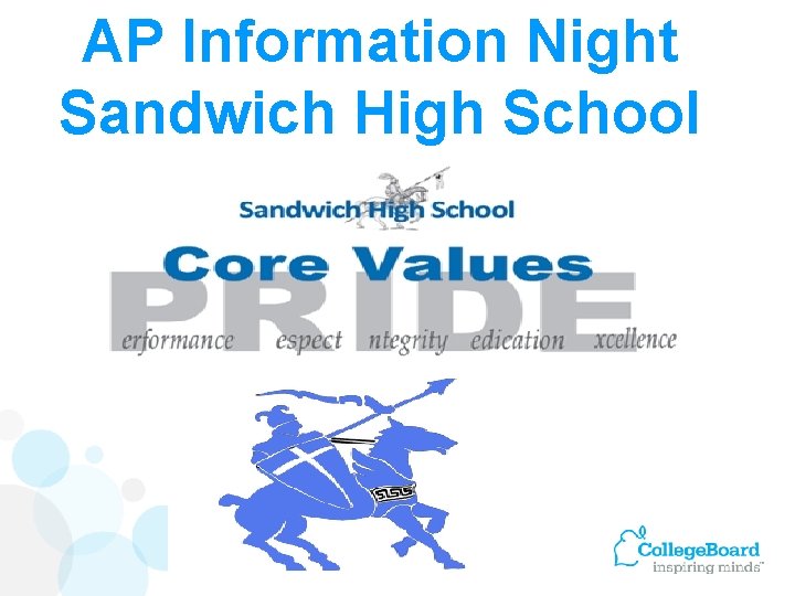 AP Information Night Sandwich High School 