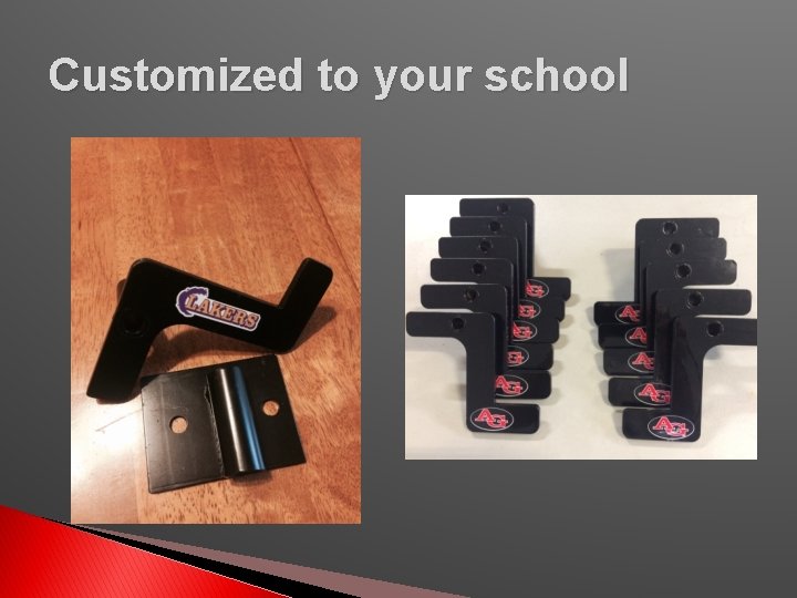 Customized to your school 