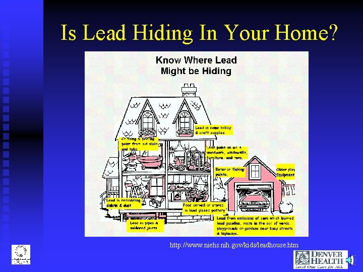 Is Lead Hiding In Your Home? http: //www. niehs. nih. gov/kids/leadhouse. htm 