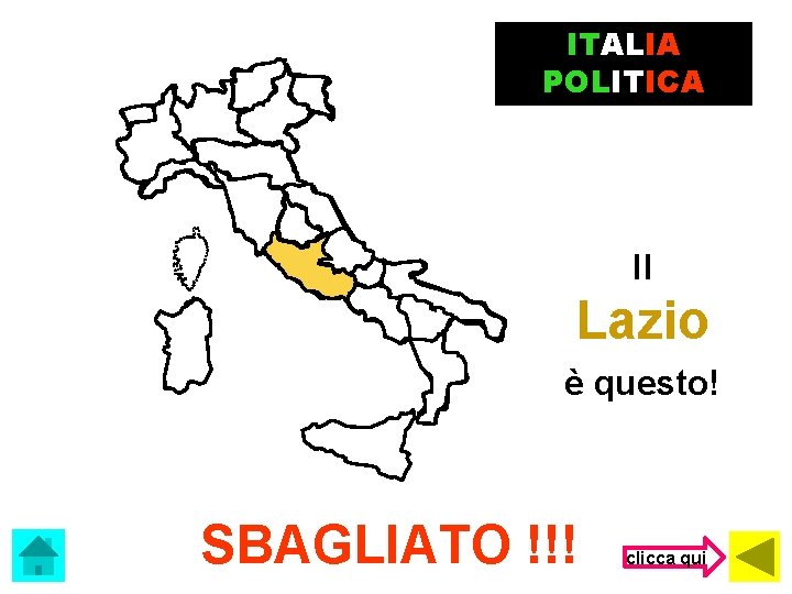 ITALIA POLITICA Il Lazio è questo! SBAGLIATO !!! clicca qui 