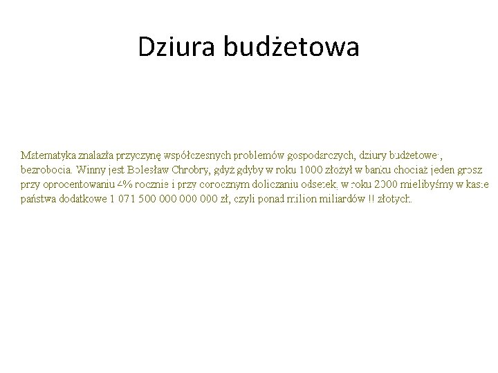 Dziura budżetowa 