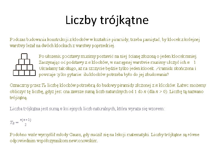 Liczby trójkątne 