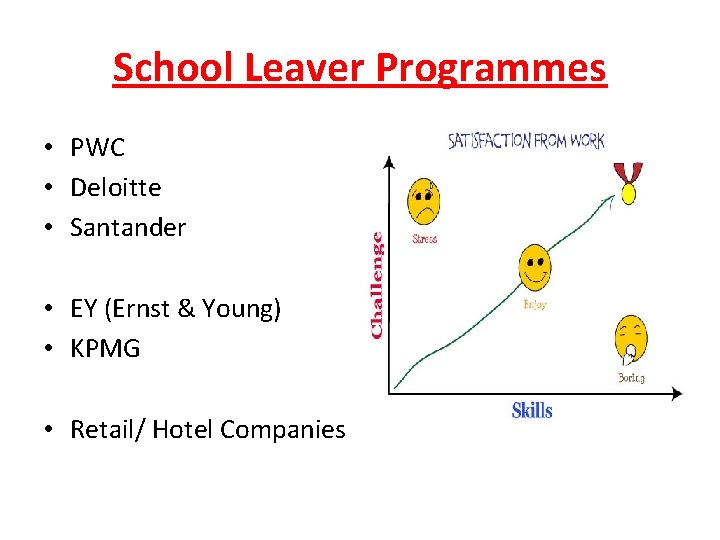 School Leaver Programmes • PWC • Deloitte • Santander • EY (Ernst & Young)