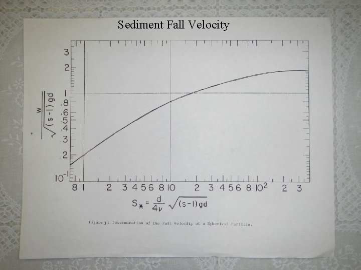 Sediment Fall Velocity 9 