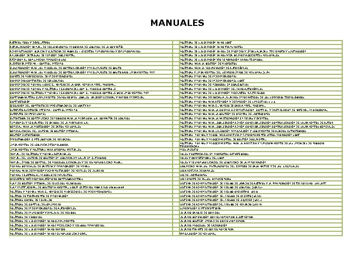 MANUALES ACTIVOS FIJOS Y DEVOLUTIVOS POLÍTICAS DE SUSCRIPCIÓN RAMO SOAT ACTUALIZACIÓN MANUAL DE RECLAMACIONES