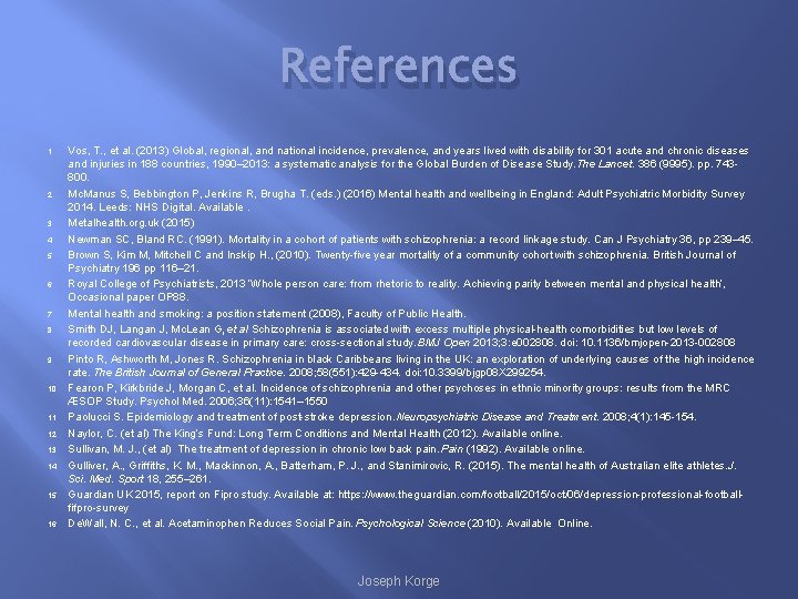 References 1. 2. 3. 4. 5. 6. 7. 8. 9. 10. 11. 12. 13.