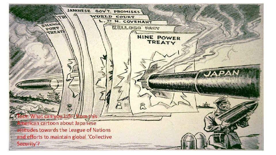 Task: What can you infer from this American cartoon about Japanese attitudes towards the