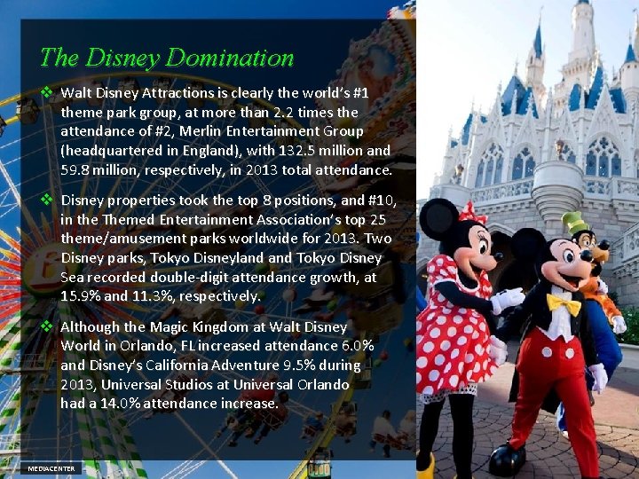 The Disney Domination v Walt Disney Attractions is clearly the world’s #1 theme park