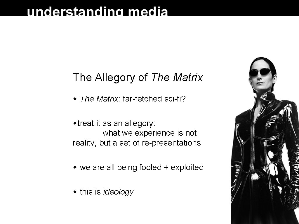 The Allegory of The Matrix: far-fetched sci-fi? treat it as an allegory: what we The Allegory of The Matrix: far-fetched sci-fi? treat it as an allegory: what we