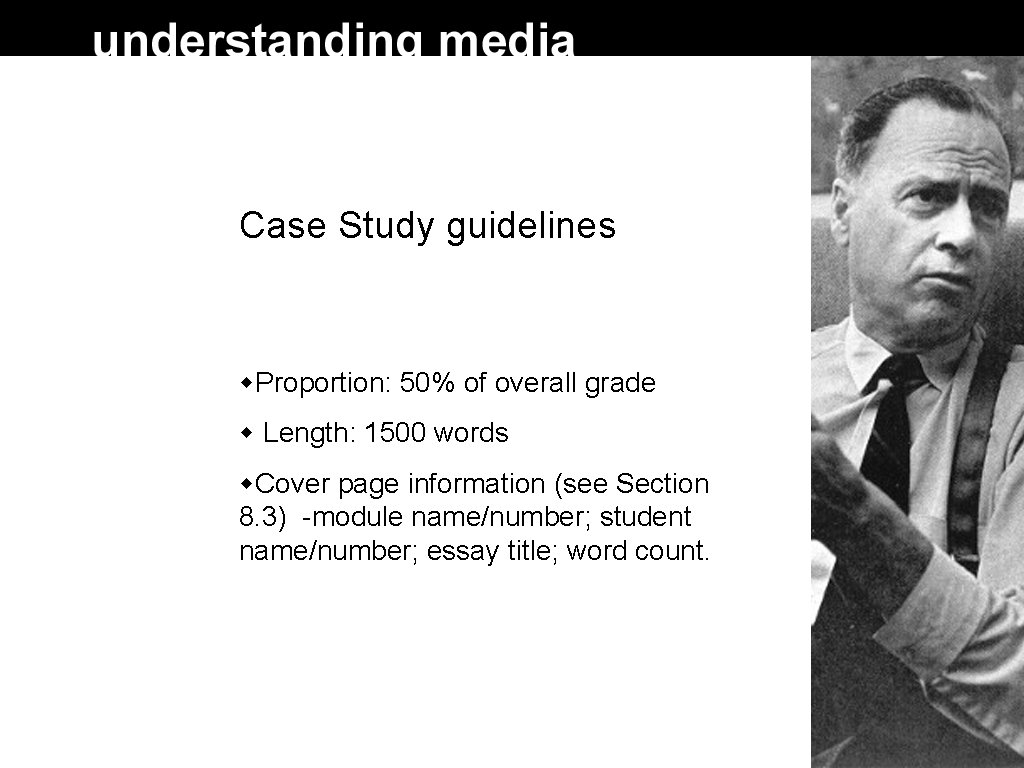 Case Study guidelines Proportion: 50% of overall grade Length: 1500 words Cover page information Case Study guidelines Proportion: 50% of overall grade Length: 1500 words Cover page information
