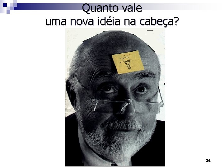 Quanto vale uma nova idéia na cabeça? Tudo ou nada 34 