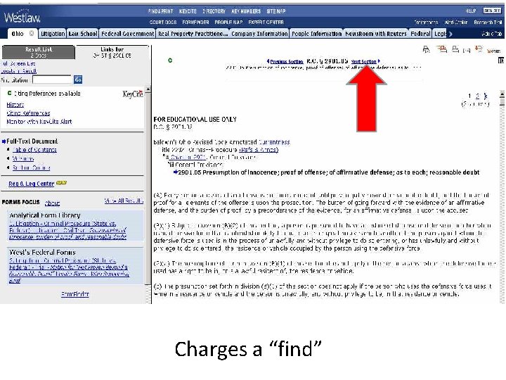 Charges a “find” 