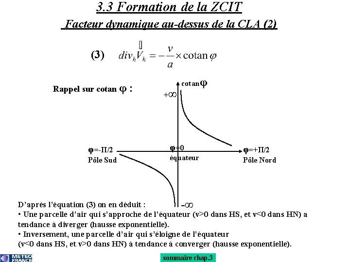 3. 3 Formation de la ZCIT Facteur dynamique au-dessus de la CLA (2) (3)