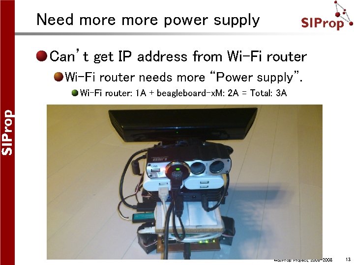 Need more power supply Can’t get IP address from Wi-Fi router needs more “Power