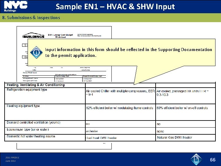 Sample EN 1 – HVAC & SHW Input 8. Submissions & Inspections EN 1