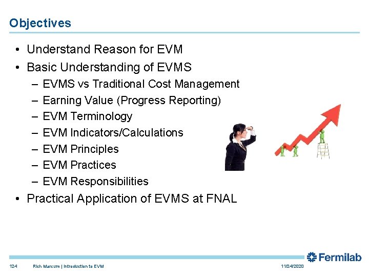 Objectives • Understand Reason for EVM • Basic Understanding of EVMS – – –