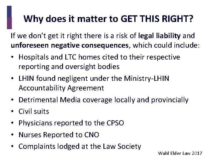 Why does it matter to GET THIS RIGHT? If we don’t get it right