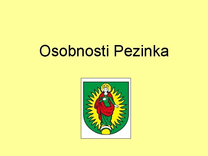 Osobnosti Pezinka 