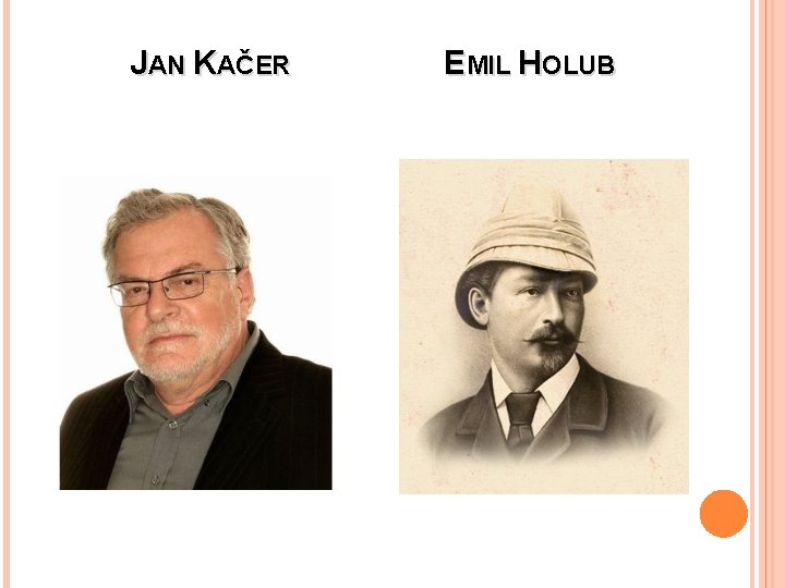 JAN KAČER EMIL HOLUB 