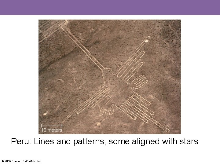 Peru: Lines and patterns, some aligned with stars © 2015 Pearson Education, Inc. 